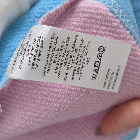 NWT Pilcro By Anthropologie Multicolor Patchwork Hoodie Sweater, Size M - Picture 9 of 10